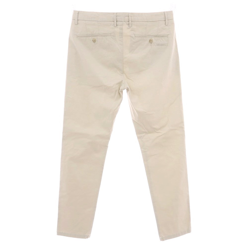【新品】ガウディ GAUDI ストレッチ コットン カジュアルスラックスパンツ ライトベージュ【 34 】【 状態ランクN 】【 メンズ 】