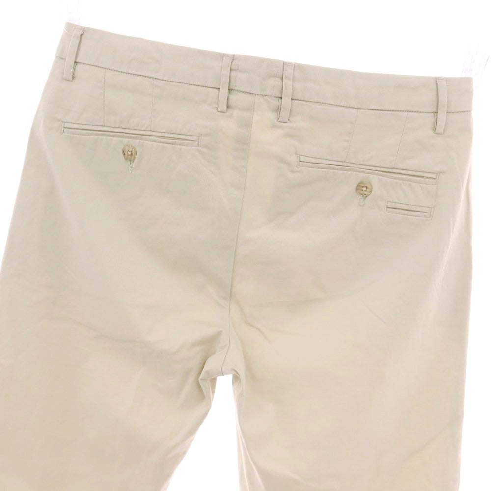 【新品】ガウディ GAUDI ストレッチ コットン カジュアルスラックスパンツ ライトベージュ【 34 】【 状態ランクN 】【 メンズ 】