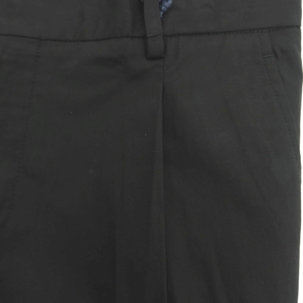 【新品アウトレット】ガウディ GAUDI ストレッチ コットンナイロン イージースラックスパンツ ブラック【 48 】【 状態ランクN- 】【 メンズ 】