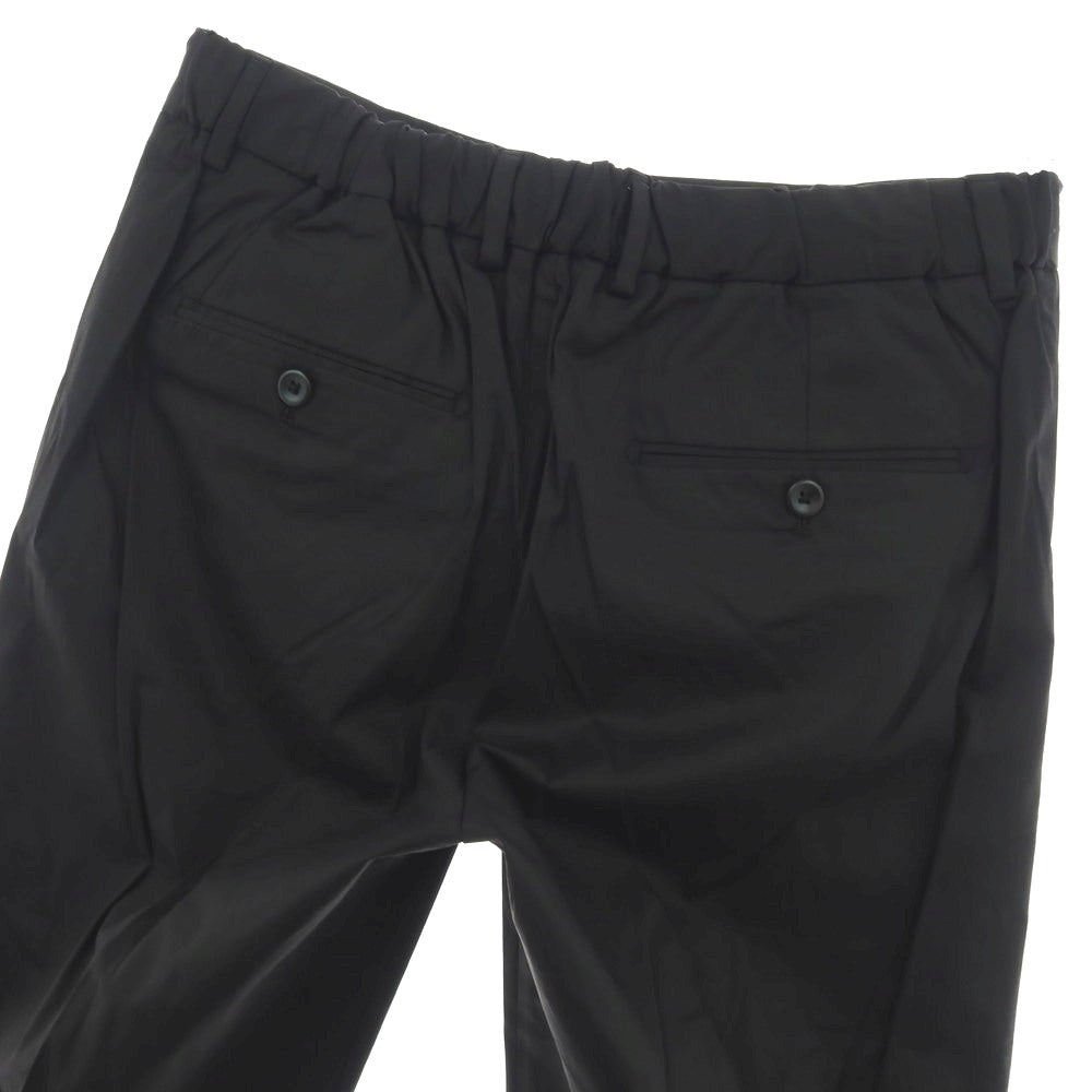【新品アウトレット】ガウディ GAUDI ストレッチ コットンナイロン イージースラックスパンツ ブラック【 48 】【 状態ランクN- 】【 メンズ 】