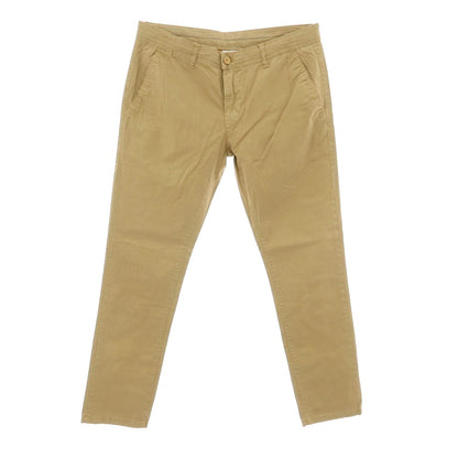 【新品】ガウディ GAUDI ストレッチ コットン カジュアルスラックスパンツ ベージュ系【 50 】【 状態ランクN 】【 メンズ 】