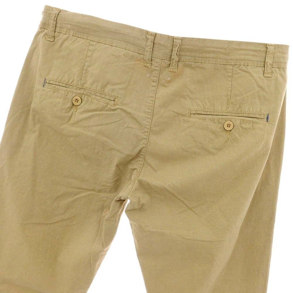 【新品】ガウディ GAUDI ストレッチ コットン カジュアルスラックスパンツ ベージュ系【 50 】【 状態ランクN 】【 メンズ 】