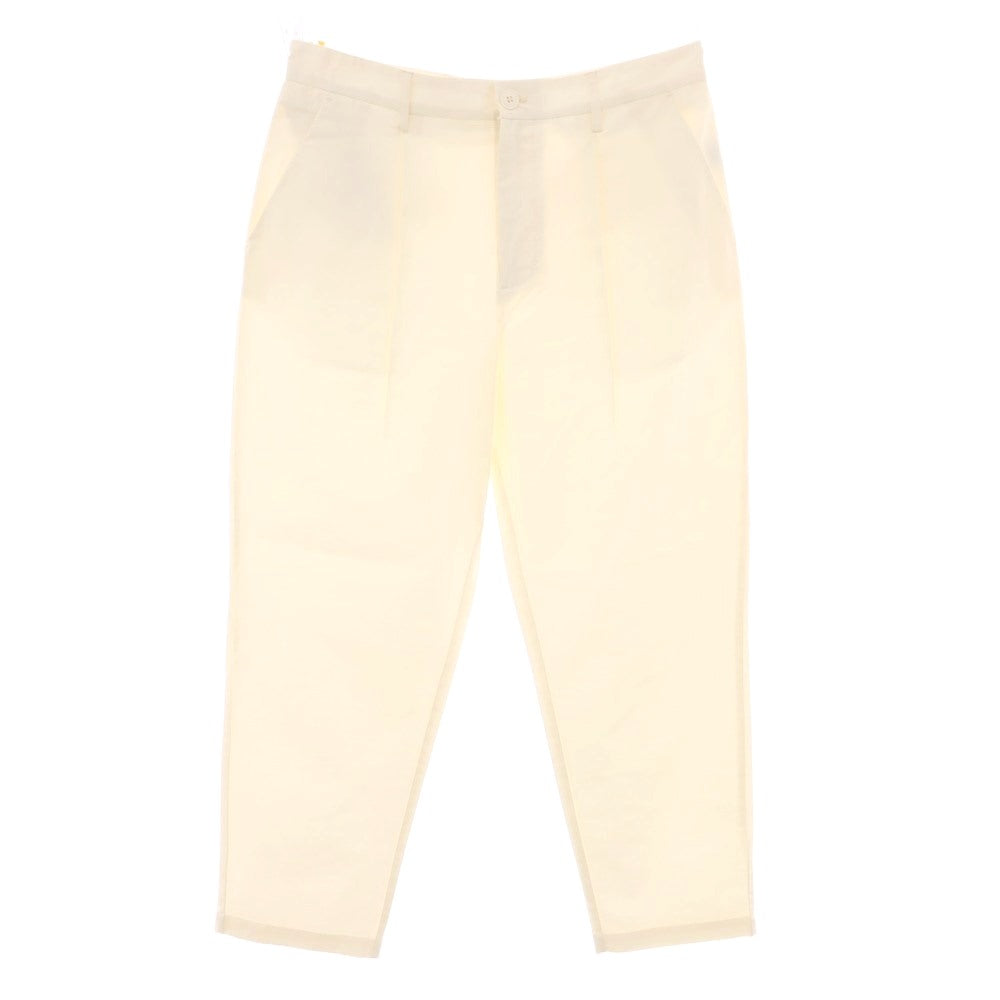 【新品アウトレット】ガウディ GAUDI コットンリヨセル カジュアルスラックスパンツ オフホワイト【 50 】【 状態ランクN- 】【 メンズ 】