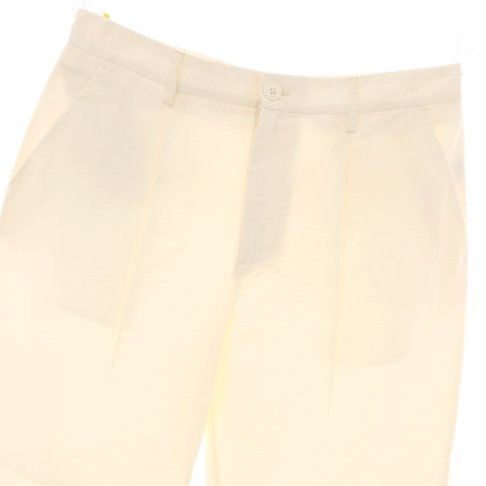 【新品アウトレット】ガウディ GAUDI コットンリヨセル カジュアルスラックスパンツ オフホワイト【 50 】【 状態ランクN- 】【 メンズ 】