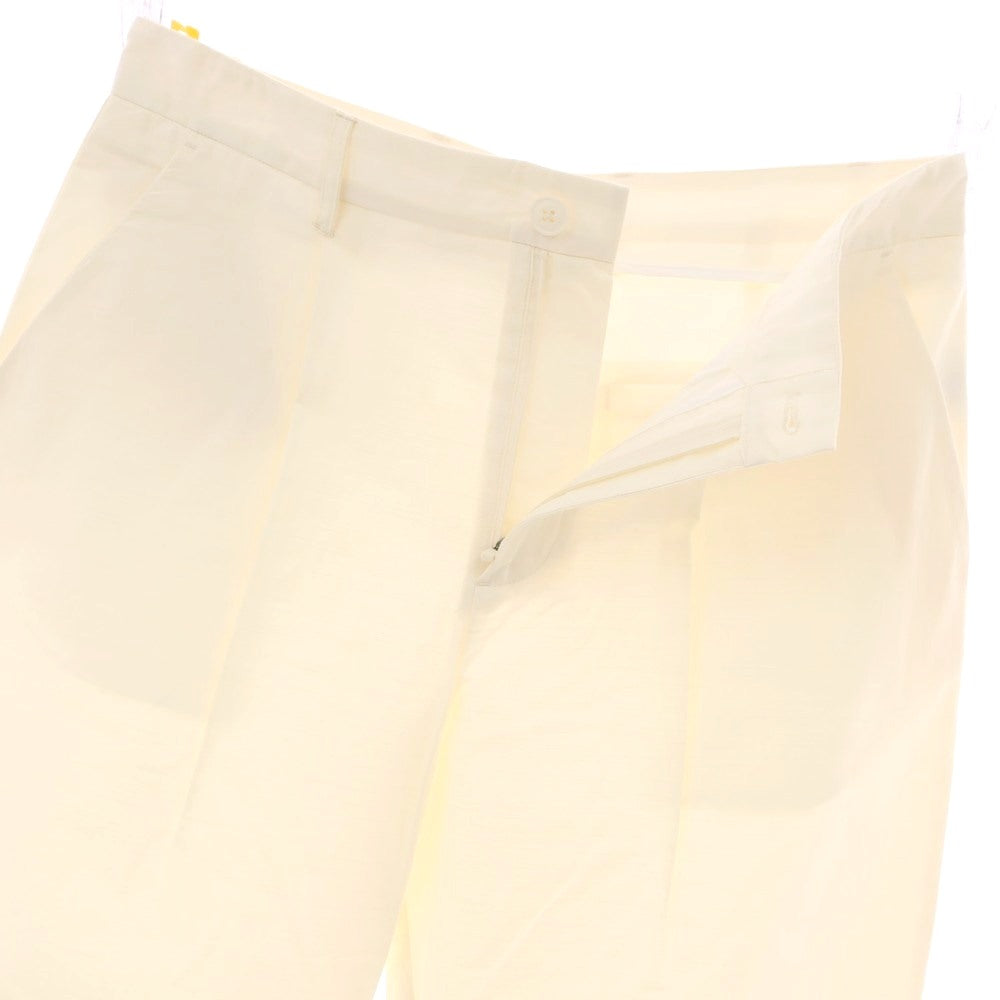 【新品アウトレット】ガウディ GAUDI コットンリヨセル カジュアルスラックスパンツ オフホワイト【 50 】【 状態ランクN- 】【 メンズ 】