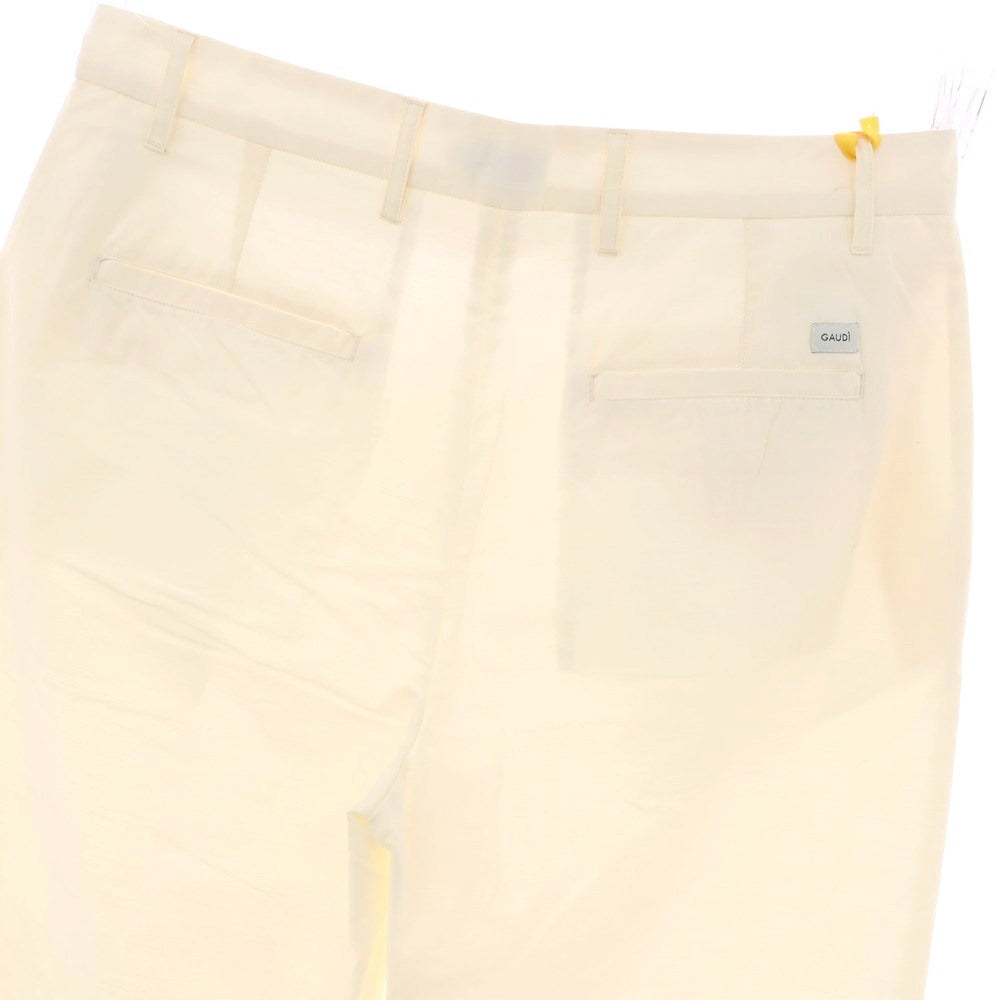 【新品アウトレット】ガウディ GAUDI コットンリヨセル カジュアルスラックスパンツ オフホワイト【 50 】【 状態ランクN- 】【 メンズ 】