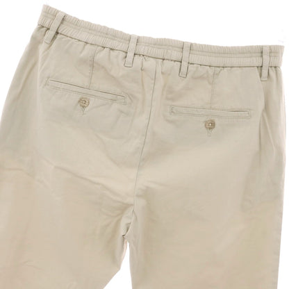 【新品】ガウディ GAUDI ストレッチ コットン イージースラックスパンツ ベージュ【 L 】【 状態ランクN 】【 メンズ 】