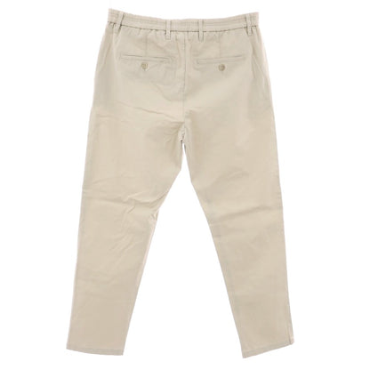 【新品】ガウディ GAUDI ストレッチ コットン イージースラックスパンツ ベージュ【 L 】【 状態ランクN 】【 メンズ 】