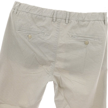 【新品アウトレット】ガウディ GAUDI ストレッチ コットン イージースラックスパンツ グレージュ系【 34 】【 状態ランクN- 】【 メンズ 】