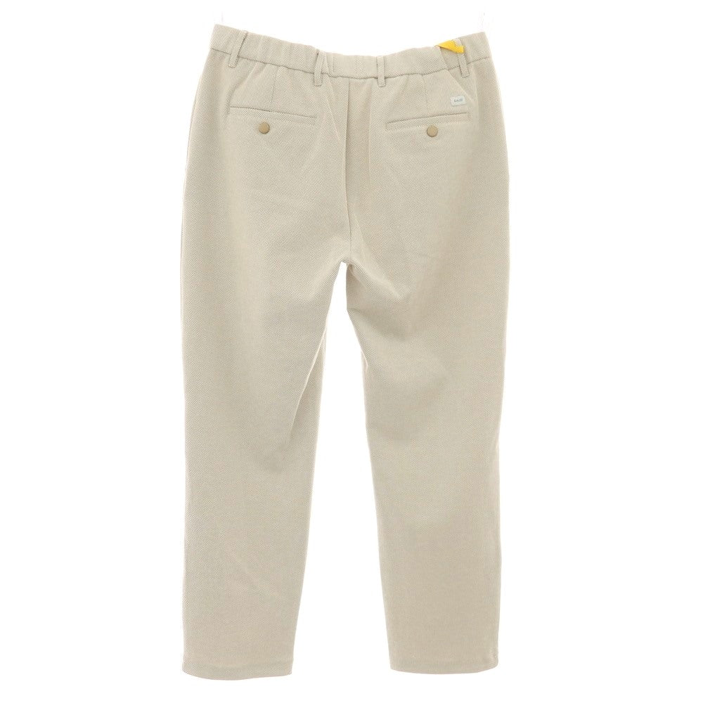 【新品】ガウディ GAUDI ストレッチ ポリエステルコットン イージーパンツ ベージュ【 L 】【 状態ランクN 】【 メンズ 】