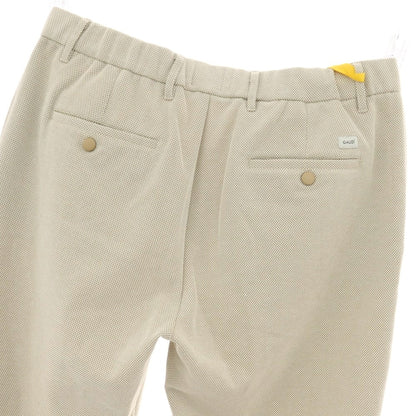 【新品】ガウディ GAUDI ストレッチ ポリエステルコットン イージーパンツ ベージュ【 L 】【 状態ランクN 】【 メンズ 】