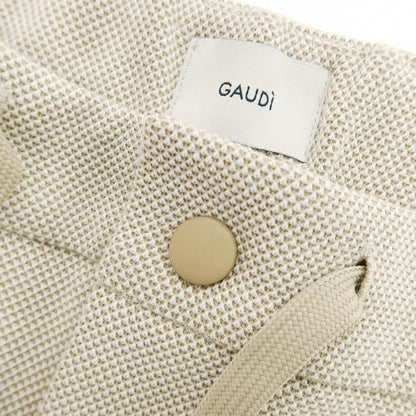 【新品】ガウディ GAUDI ストレッチ ポリエステルコットン イージーパンツ ベージュ【 L 】【 状態ランクN 】【 メンズ 】