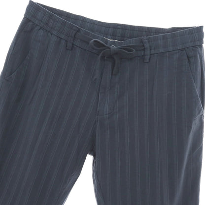 【新品】ガウディ GAUDI ストレッチ コットン ストライプ イージースラックスパンツ ネイビー【 M 】【 状態ランクN 】【 メンズ 】