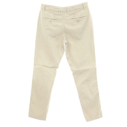 【新品】ガウディ GAUDI ストレッチ コットン カジュアルスラックスパンツ ライトベージュ【 48 】【 状態ランクN 】【 メンズ 】