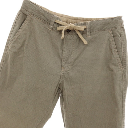 【新品】ガウディ GAUDI ストレッチ コットン イージスラックスパンツ ベージュxブラック【 M 】【 状態ランクN 】【 メンズ 】