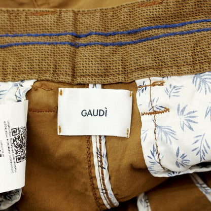 【新品】ガウディ GAUDI ストレッチ コットン カーゴパンツ ブラウン【 48 】【 状態ランクN 】【 メンズ 】
