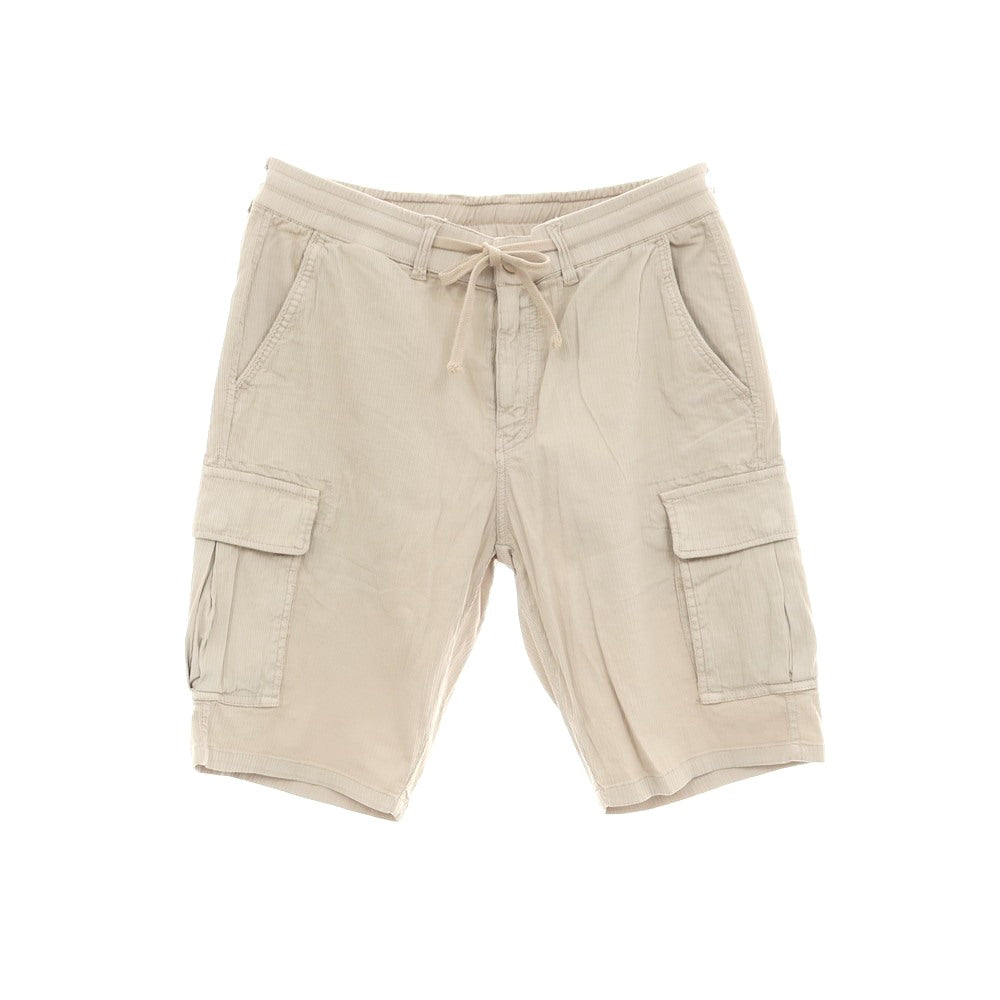 【新品】ガウディ GAUDI ストレッチ コットン カーゴ ショートパンツ ベージュ【 M 】【 状態ランクN 】【 メンズ 】