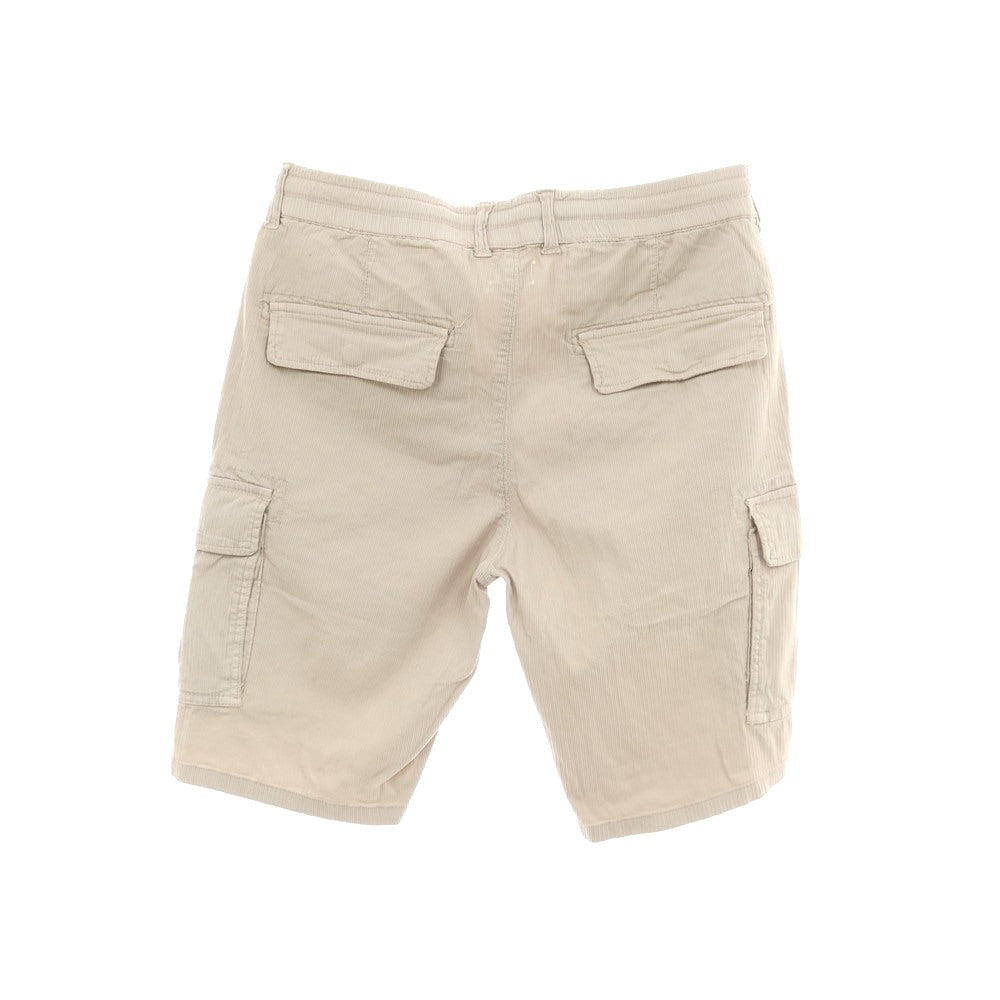 【新品】ガウディ GAUDI ストレッチ コットン カーゴ ショートパンツ ベージュ【 M 】【 状態ランクN 】【 メンズ 】