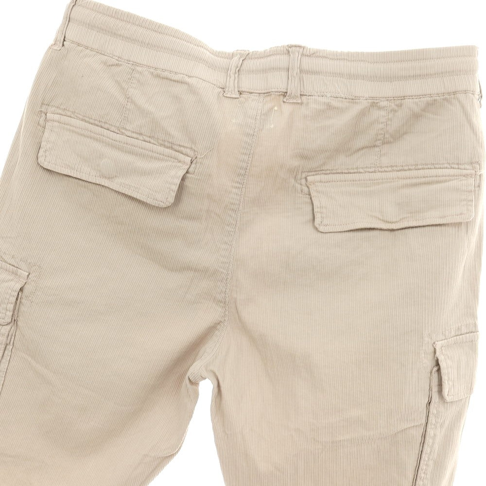 【新品】ガウディ GAUDI ストレッチ コットン カーゴ ショートパンツ ベージュ【 M 】【 状態ランクN 】【 メンズ 】