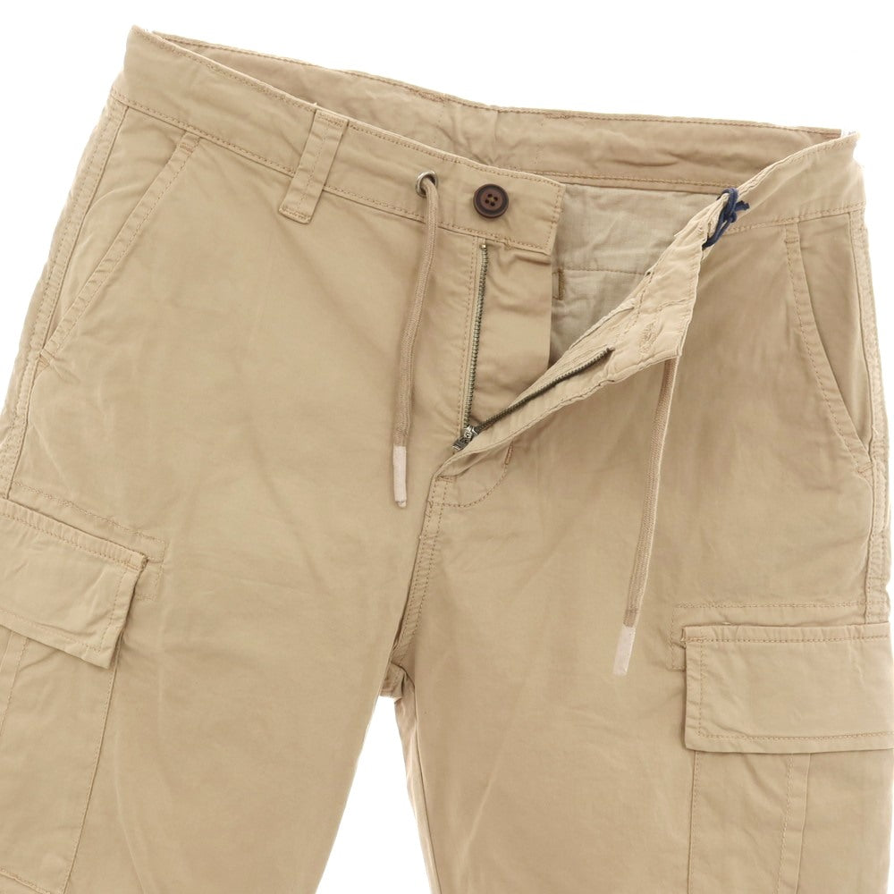 【新品】ガウディ GAUDI ストレッチ コットン カーゴ ショートパンツ ベージュ【 M 】【 状態ランクN 】【 メンズ 】