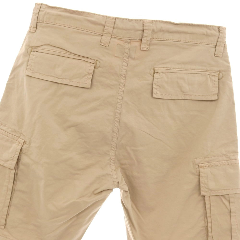 【新品】ガウディ GAUDI ストレッチ コットン カーゴ ショートパンツ ベージュ【 M 】【 状態ランクN 】【 メンズ 】