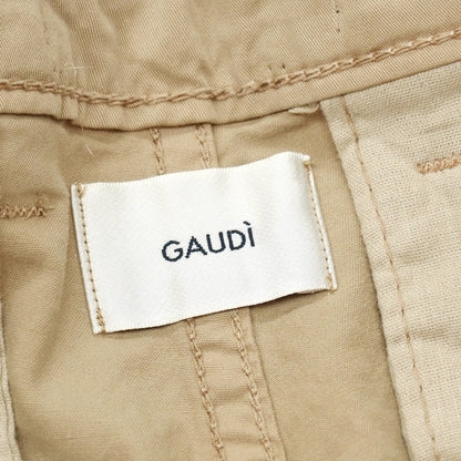 【新品】ガウディ GAUDI ストレッチ コットン カーゴ ショートパンツ ベージュ【 M 】【 状態ランクN 】【 メンズ 】