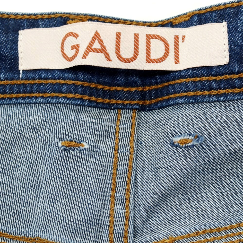 【新品】ガウディ GAUDI LIAM ストレッチ コットン デニム ショートパンツ ジーンズ ネイビー【サイズ34】【 状態ランクN 】【 メンズ 】[CPD]