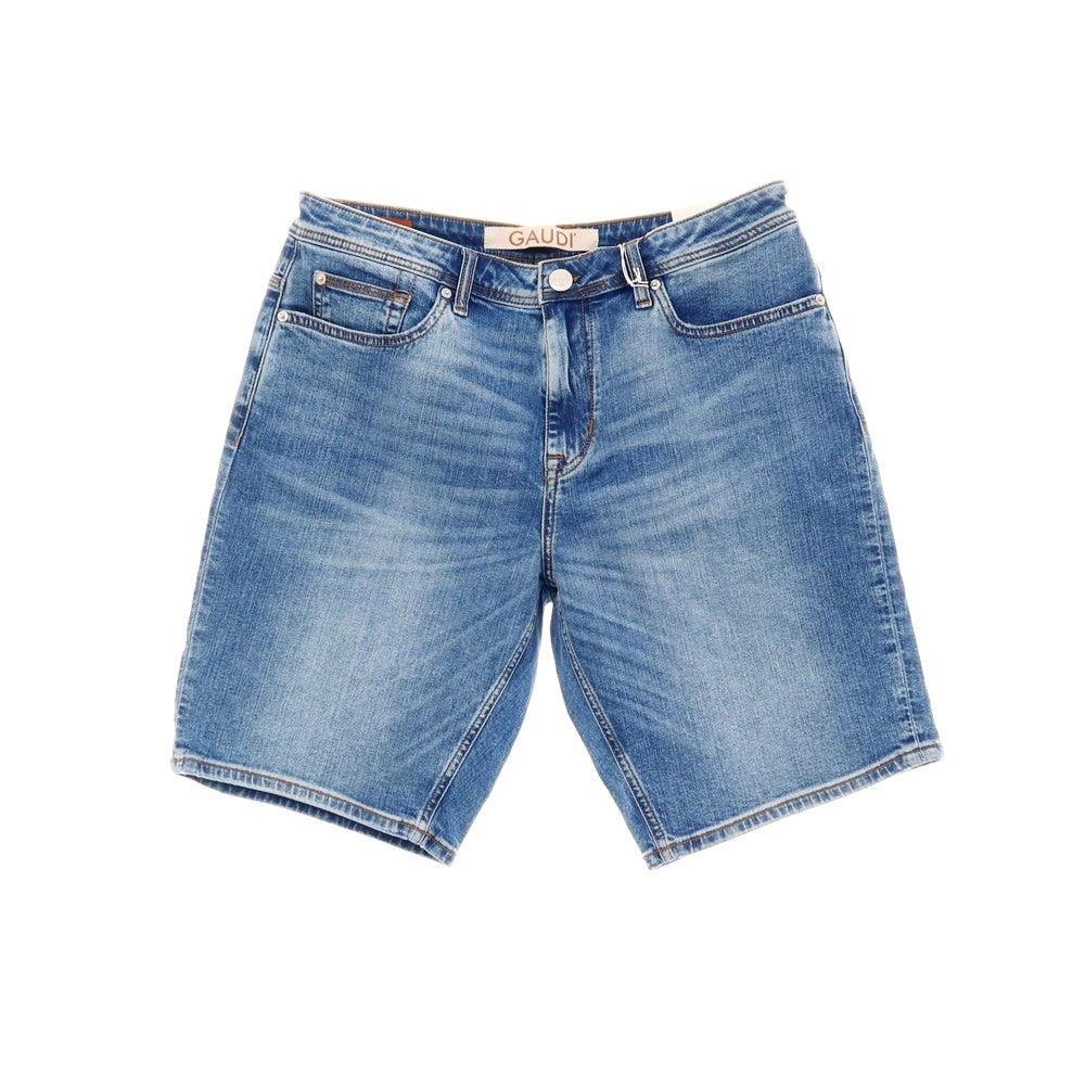 【新品】ガウディ GAUDI LIAM ストレッチ コットン デニム ショートパンツ ジーンズ ブルー【 サイズ34 】【 状態ランクN 】【 メンズ 】 [BPD]