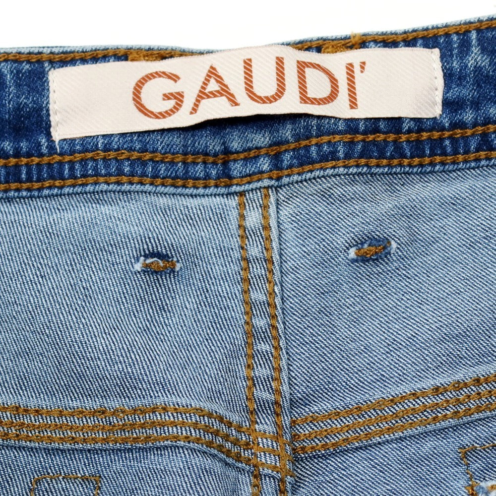 【新品】ガウディ GAUDI LIAM ストレッチ コットン デニム ショートパンツ ジーンズ ブルー【 サイズ34 】【 状態ランクN 】【 メンズ 】 [BPD]