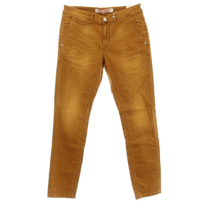 【新品】ガウディ GAUDI JONNY ストレッチ コットン デニムパンツ オレンジブラウン【 34 】【 状態ランクN 】【 メンズ 】