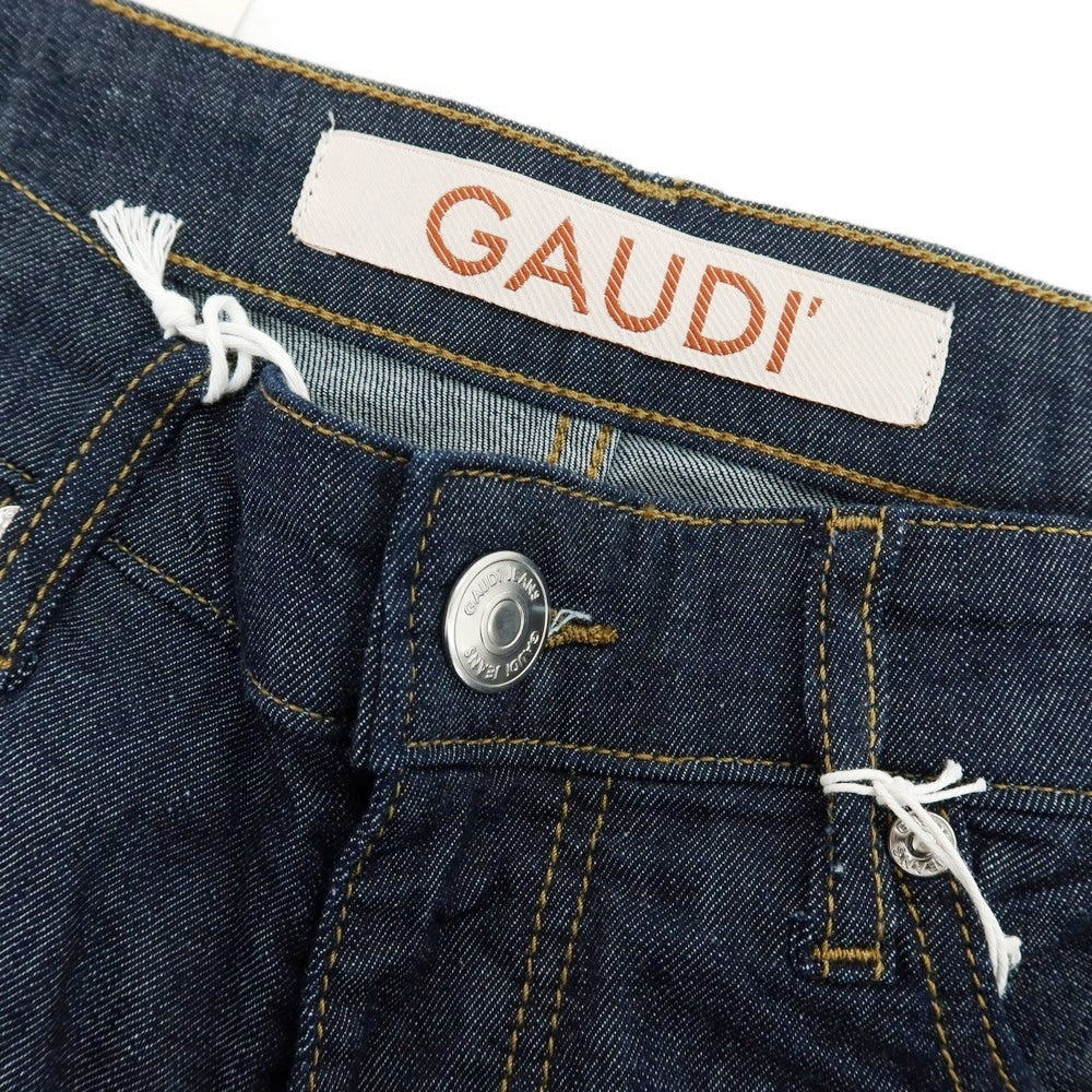【新品】ガウディ GAUDI JEANS BRANDO ストレッチ コットン デニムパンツ ジーンズ ネイビー【 34 】【 状態ランクN 】【 メンズ 】
