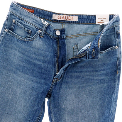 【新品】ガウディ GAUDI JEANS BRANDO コットン デニムパンツ ジーンズ ブルー【 34 】【 状態ランクN 】【 メンズ 】