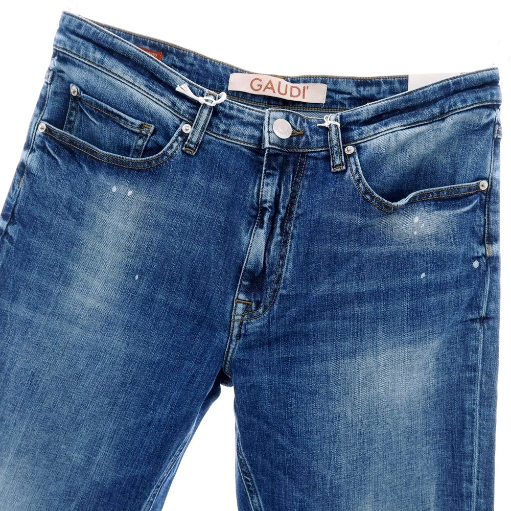 【新品】ガウディ GAUDI JEANS BRANDO ストレッチ コットン デニムパンツ ジーンズ ダークブルー【サイズ34】【 状態ランクN 】【 メンズ 】[CPD]