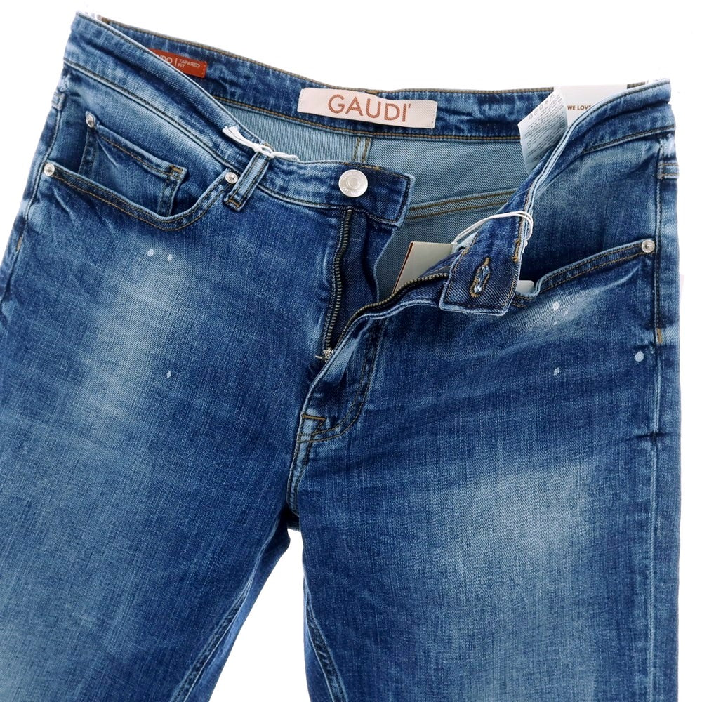 【新品】ガウディ GAUDI JEANS BRANDO ストレッチ コットン デニムパンツ ジーンズ ダークブルー【サイズ34】【 状態ランクN 】【 メンズ 】[CPD]