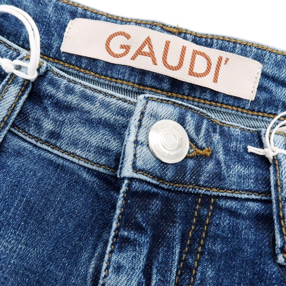 【新品】ガウディ GAUDI JEANS BRANDO ストレッチ コットン デニムパンツ ジーンズ ダークブルー【サイズ34】【 状態ランクN 】【 メンズ 】[CPD]