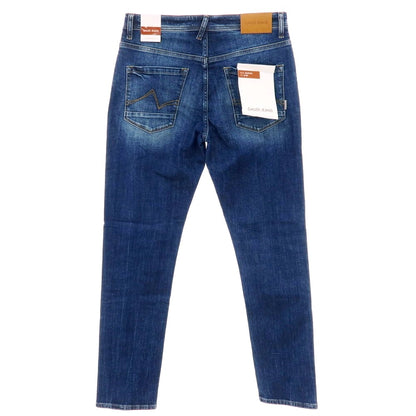 【新品】ガウディ GAUDI JEANS MARTIN ストレッチ コットン デニムパンツ ジーンズ ネイビー【 34 】【 状態ランクN 】【 メンズ 】