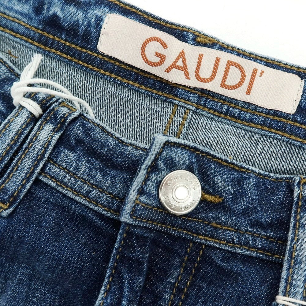 【新品】ガウディ GAUDI JEANS MARTIN ストレッチ コットン デニムパンツ ジーンズ ネイビー【サイズ34】【 状態ランクN 】【 メンズ 】[CPD]