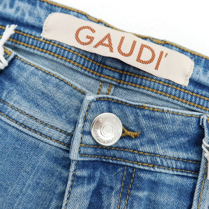 【新品】ガウディ GAUDI JEANS BRUCE ストレッチ コットン デニムパンツ ジーンズ ライトブルー【 34 】【 状態ランクN 】【 メンズ 】