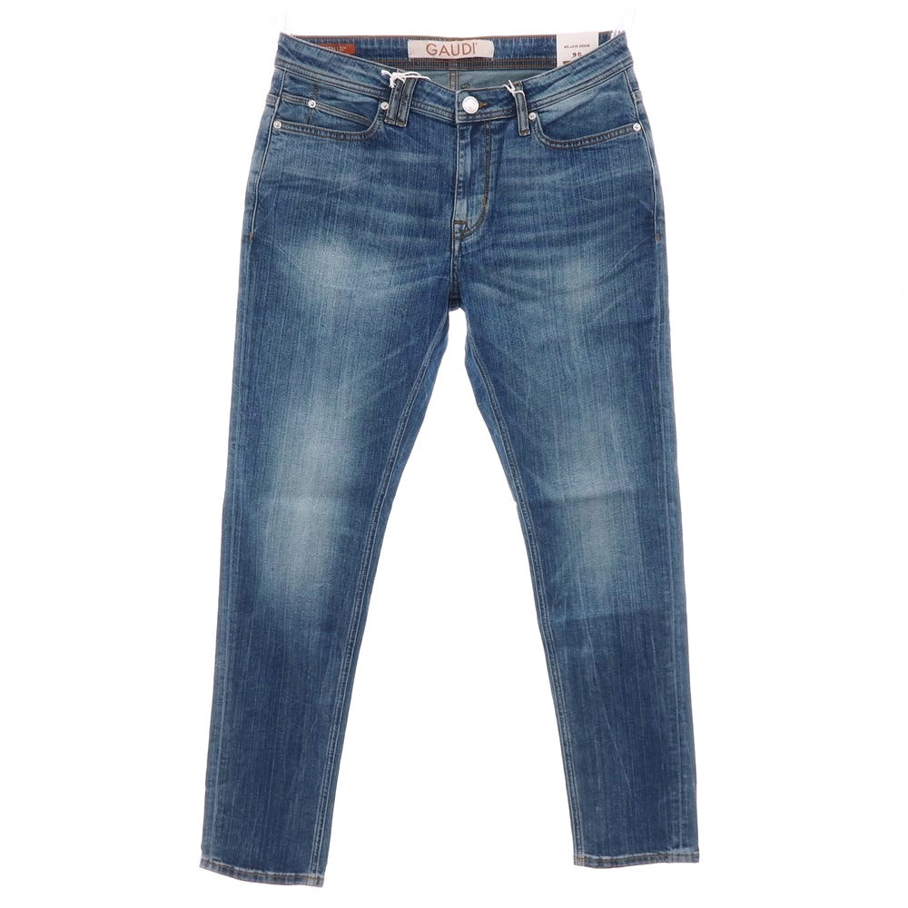 【新品】ガウディ GAUDI JEANS MARTIN ストレッチ コットン デニムパンツ ジーンズ ブルー【サイズ34】【 状態ランクN 】【 メンズ 】[CPD]