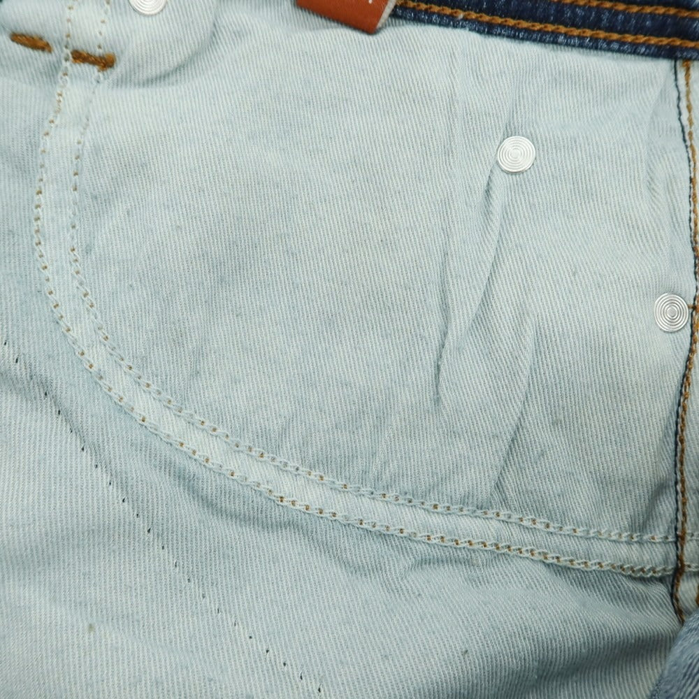 【新品】ガウディ GAUDI JEANS MARTIN ストレッチ コットン デニムパンツ ジーンズ ブルー【サイズ34】【 状態ランクN 】【 メンズ 】[CPD]