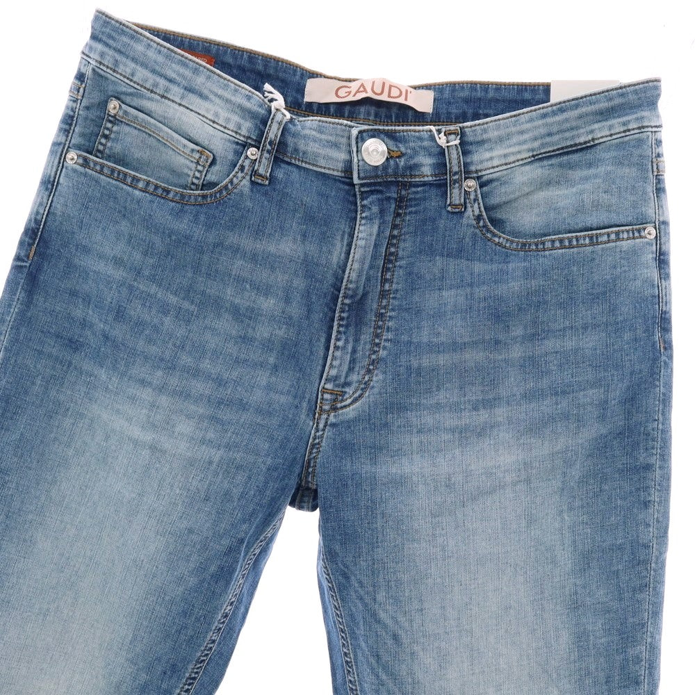 【新品】ガウディ GAUDI JEANS BRANDO ストレッチ コットン デニムパンツ ジーンズ ブルー【 サイズ34 】【 状態ランクN 】【 メンズ 】 [BPD]