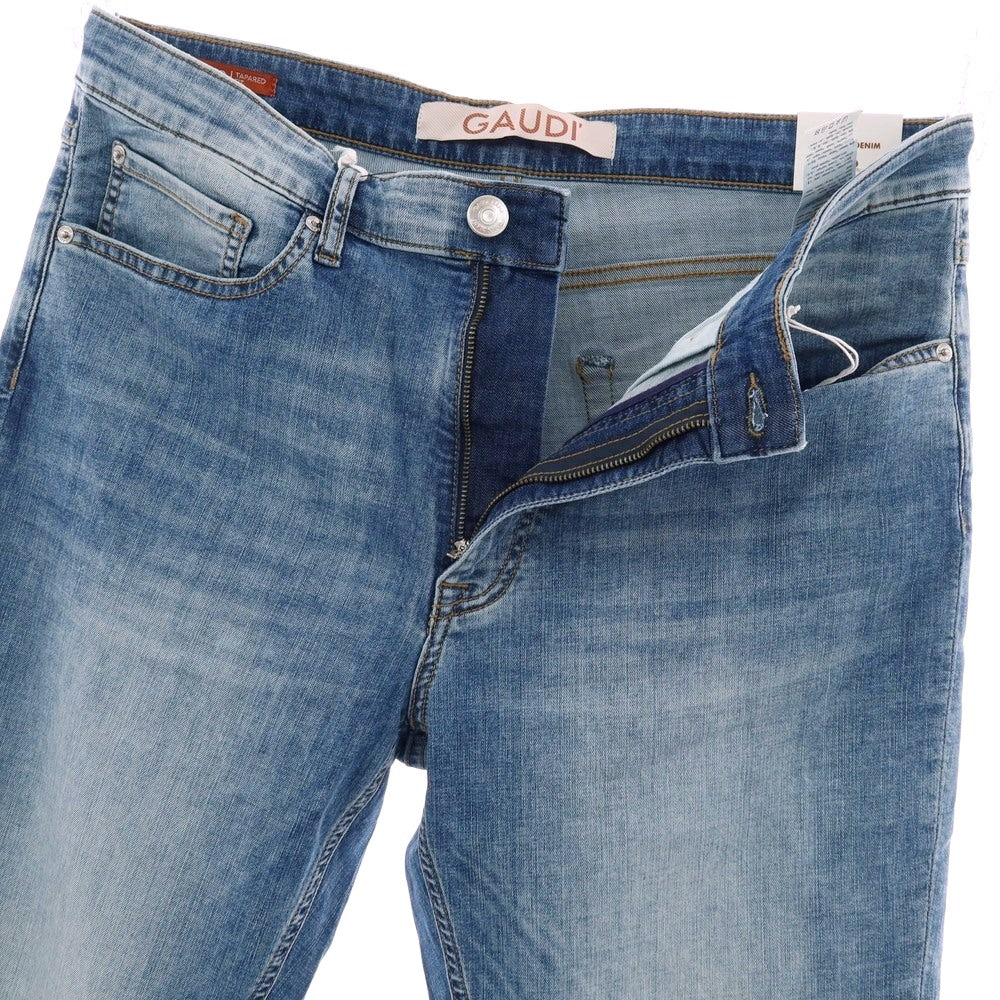【新品】ガウディ GAUDI JEANS BRANDO ストレッチ コットン デニムパンツ ジーンズ ブルー【 サイズ34 】【 状態ランクN 】【 メンズ 】 [BPD]