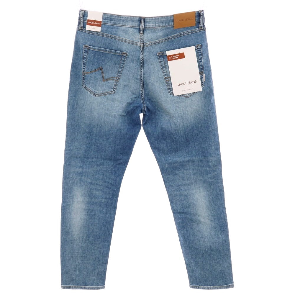 【新品】ガウディ GAUDI JEANS BRANDO ストレッチ コットン デニムパンツ ジーンズ ブルー【 サイズ34 】【 状態ランクN 】【 メンズ 】 [BPD]