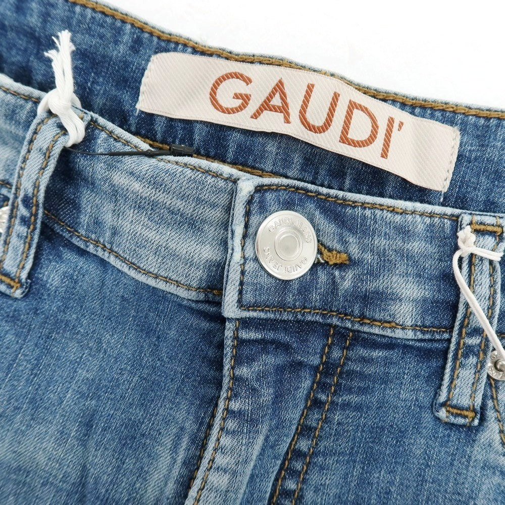 【新品】ガウディ GAUDI JEANS BRANDO ストレッチ コットン デニムパンツ ジーンズ ブルー【 サイズ34 】【 状態ランクN 】【 メンズ 】 [BPD]