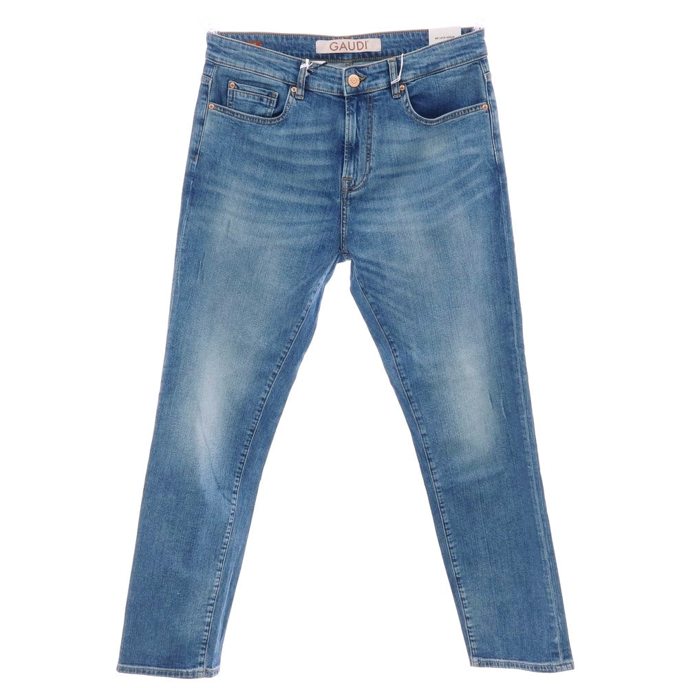 【新品】ガウディ GAUDI JEANS JUSTIN ストレッチ コットン デニムパンツ ジーンズ ブルー【 34 】【 状態ランクN 】【 メンズ 】