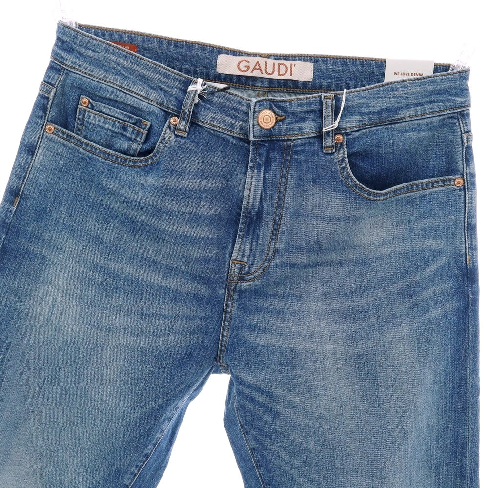 【新品】ガウディ GAUDI JEANS JUSTIN ストレッチ コットン デニムパンツ ジーンズ ブルー【サイズ34】【 状態ランクN 】【 メンズ 】[CPD]