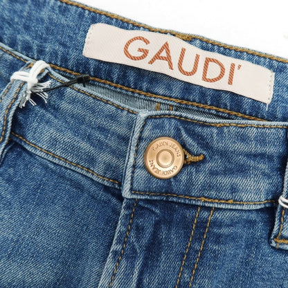 【新品】ガウディ GAUDI JEANS JUSTIN ストレッチ コットン デニムパンツ ジーンズ ブルー【 34 】【 状態ランクN 】【 メンズ 】