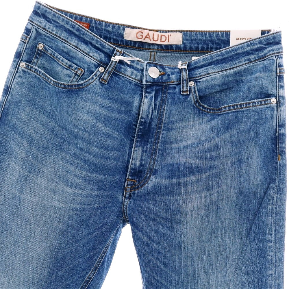【新品アウトレット】ガウディ GAUDI JEANS BRANDO ストレッチ コットン デニムパンツ ジーンズ ブルー【サイズ34】【 状態ランクN- 】【 メンズ 】[CPD]