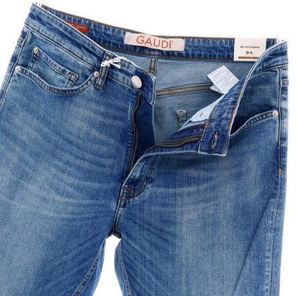 【新品アウトレット】ガウディ GAUDI JEANS BRANDO ストレッチ コットン デニムパンツ ジーンズ ブルー【 34 】【 状態ランクN- 】【 メンズ 】