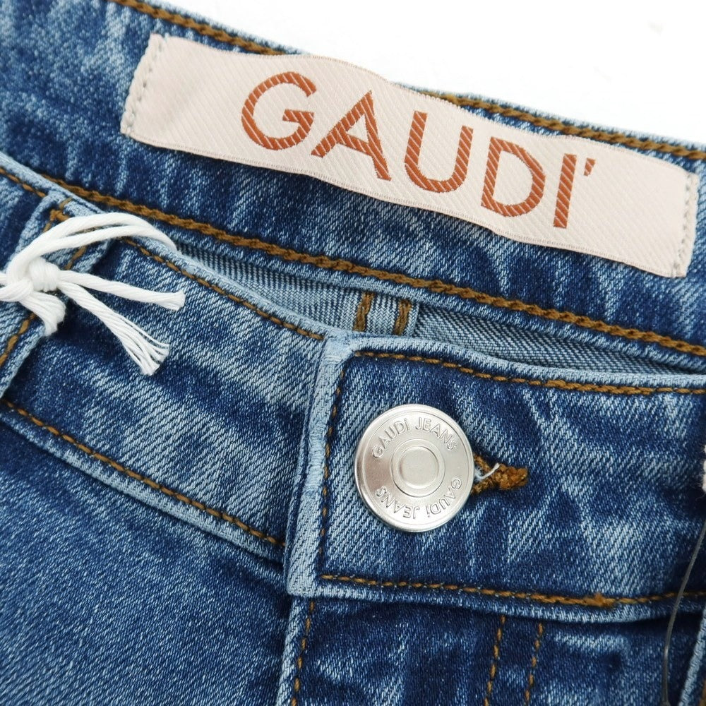 【新品アウトレット】ガウディ GAUDI JEANS BRANDO ストレッチ コットン デニムパンツ ジーンズ ブルー【サイズ34】【 状態ランクN- 】【 メンズ 】[CPD]